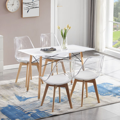 Jerica 4 - Person Four Leg Dining Set