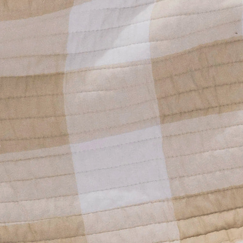 Camden Taupe Quilted Throw