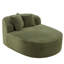 Canapé moderne sans méridienne 51,6 po avec deux coussins de soutien pour le salon, vert-364569468
