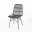 Modern Rattan & Metal Dining Chairs – Sleek Outdoor Seating Set-1084658002