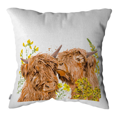 Souvenance White Square Euro Cushion Cover