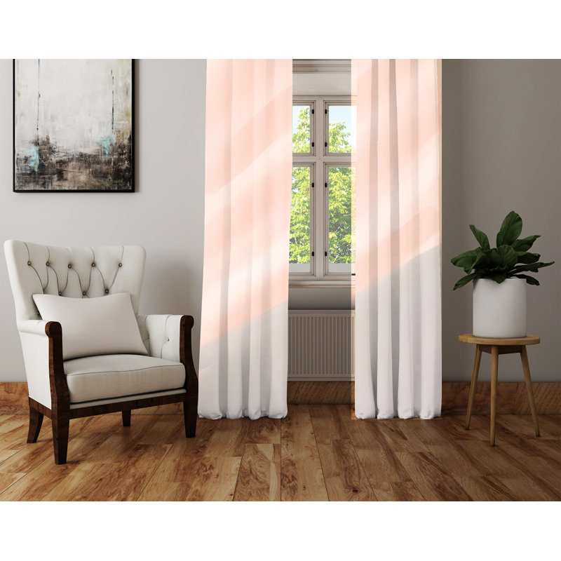 Paire de rideaux semi-transparents en polyester Annalysa, L 20 po x L 52 po