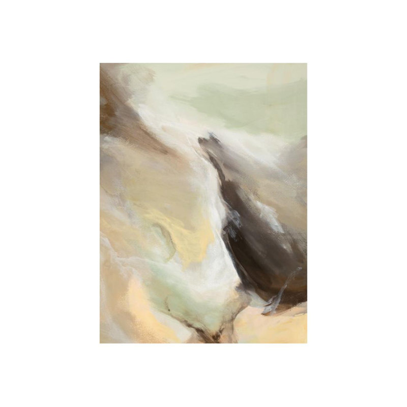 Espresso Movement Print by Sara Brown, Image Brush Gel, 54" H x 40" W
