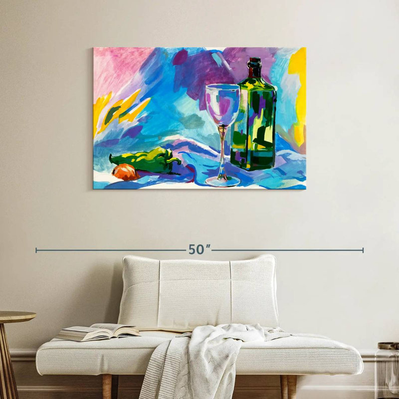 Yarlin Alcohol, 26" H x 39" W