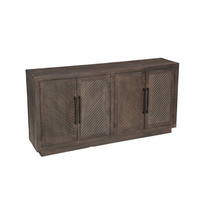 Josiane 4-door Carved Solid Wood Sideboard