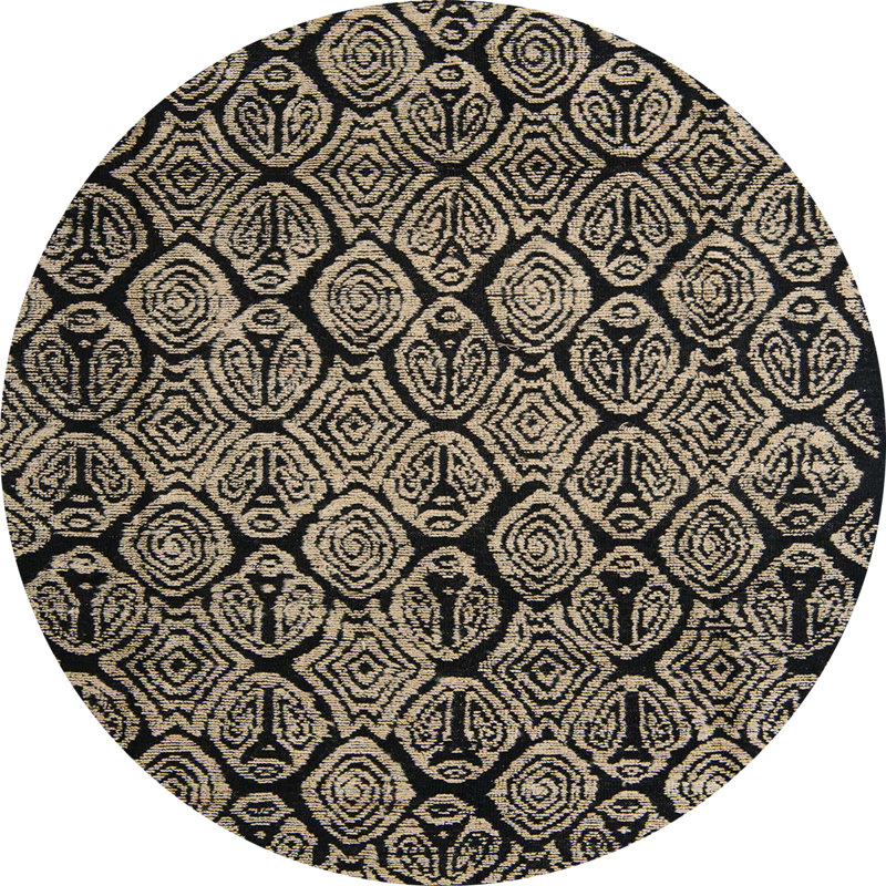 Volta Abstract Indoor Rug, Round 8'
