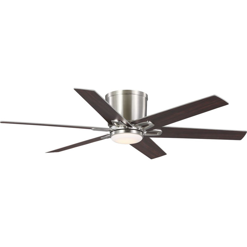 54'' Ceiling Fan with LED Lights, Brushed Nickel