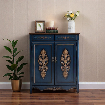 Armoire à chaussures de luxe américaine sculptée