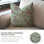 Housse de coussin en lin pur à motif de Fab Fabine, turquoise, Kundanvan-108106668-108106670