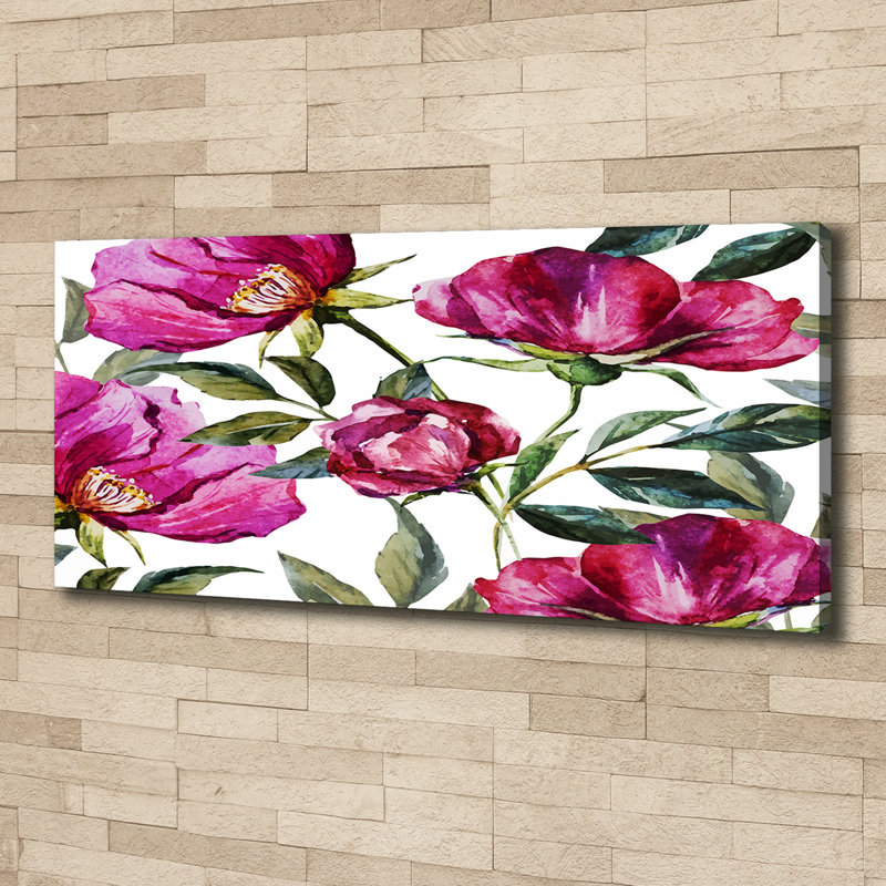 Pink Peonies 1 Piece Painting on Canvas