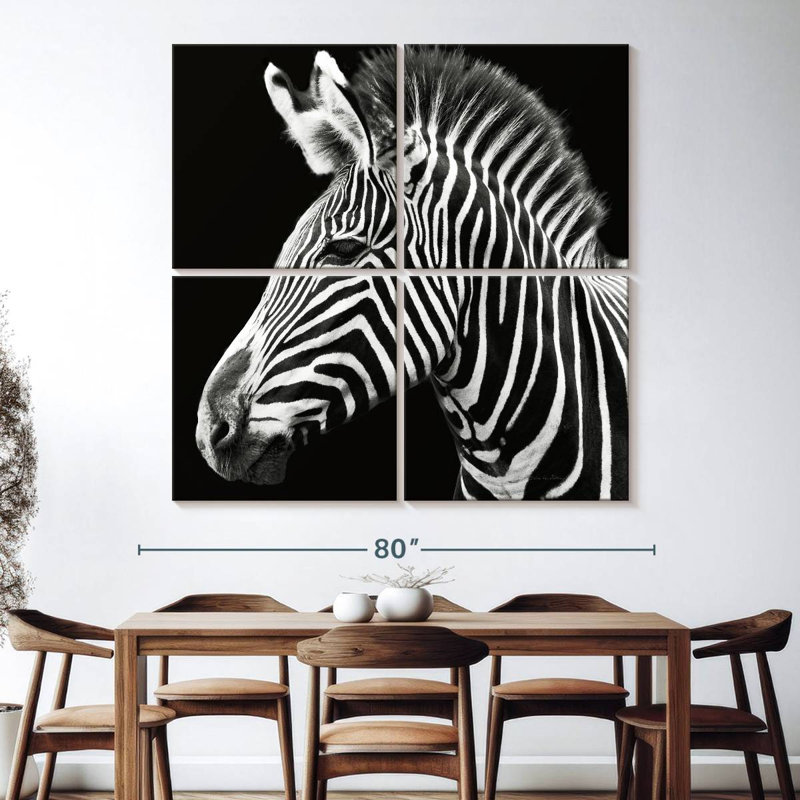 Brampt Zebra Stripes Pattern III, 74" H x 74" W