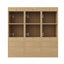 36-Inch Wall-Mounted Side Cabinet With 3 Soft Closing Door & Open Storage For Small Bathroom, Study, Storage Room
