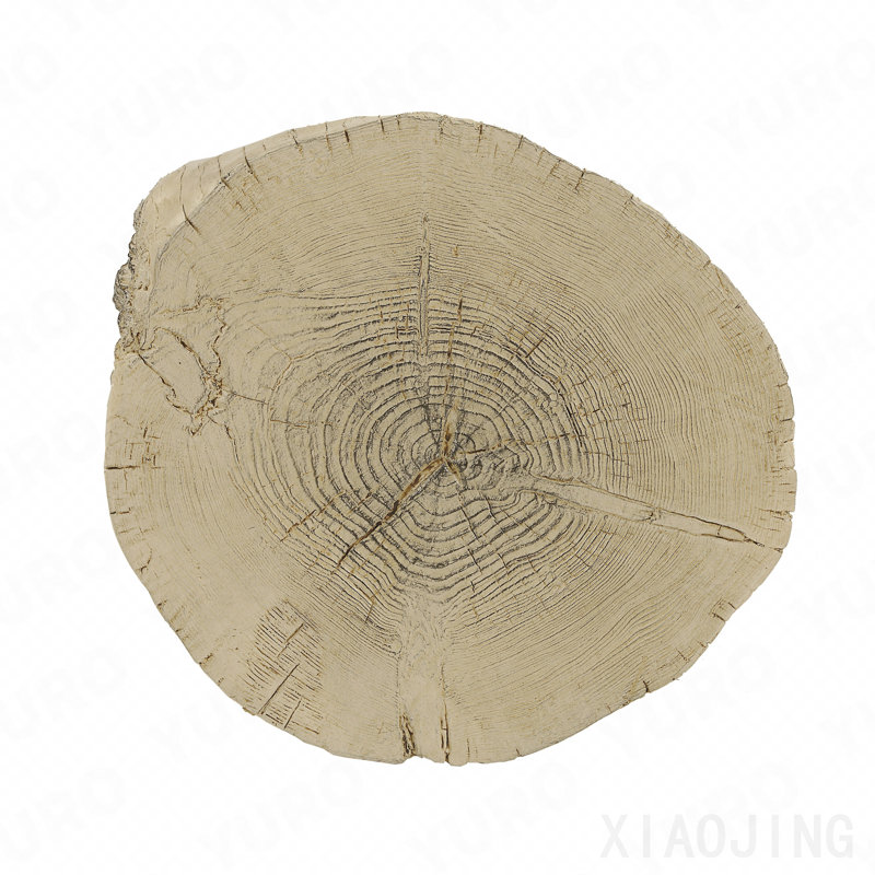 Table d'appoint, béton de fibres de béton, brun naturel, 17" H x 14" W x 13" D, Brown