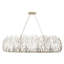 Luminaire suspendu en cristal Bask - l 48 po - poussière d'or