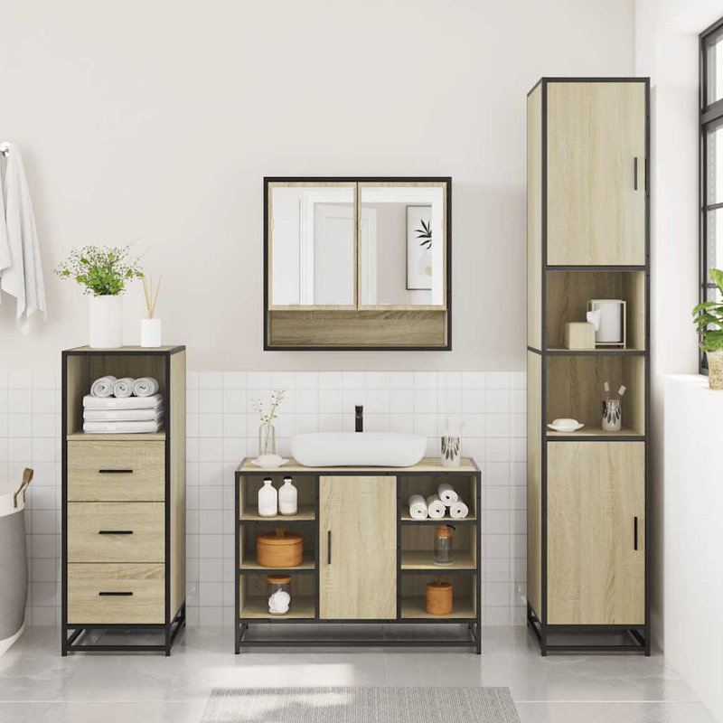 Allina Bathroom Furniture Suite, Sonoma Oak