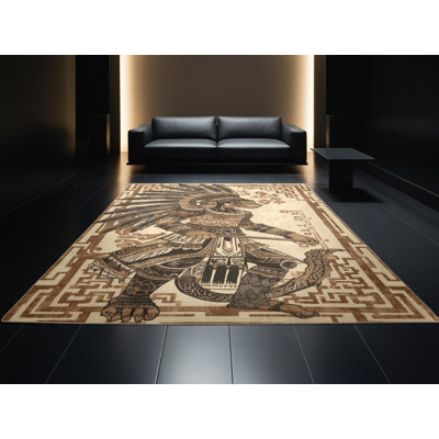Tapis oriental doux brun moelleux - histoire et civilisation