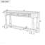 Console de 63 po, tiroirs et tablette pour le vestibule - Espresso-129911497-129911499-129911501-129911503