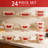 24-Piece Glass Food Storage Containers Set With Locking Lids, Airtight Meal Prep Containers For Microwave, Oven, Freezer & Dishwasher Safe, Borosilicate Glass