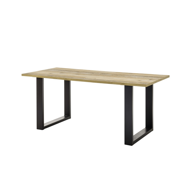Jackeline Dining Table, Natural/Black
