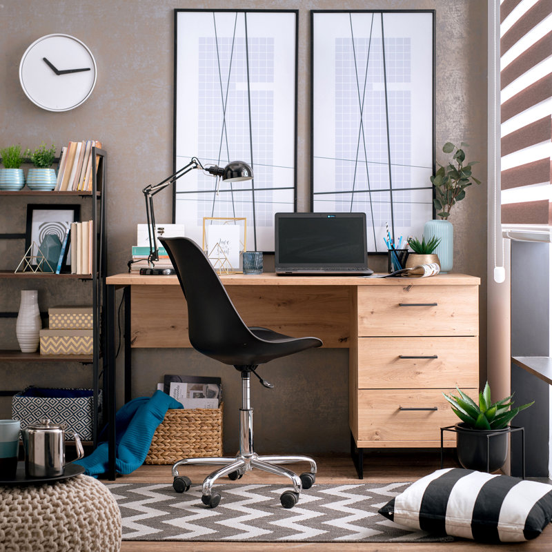 Metal Base Computer Desk