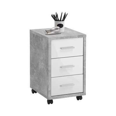 Costin 35cm Wide 3 -Drawer Mobile File Cabinet