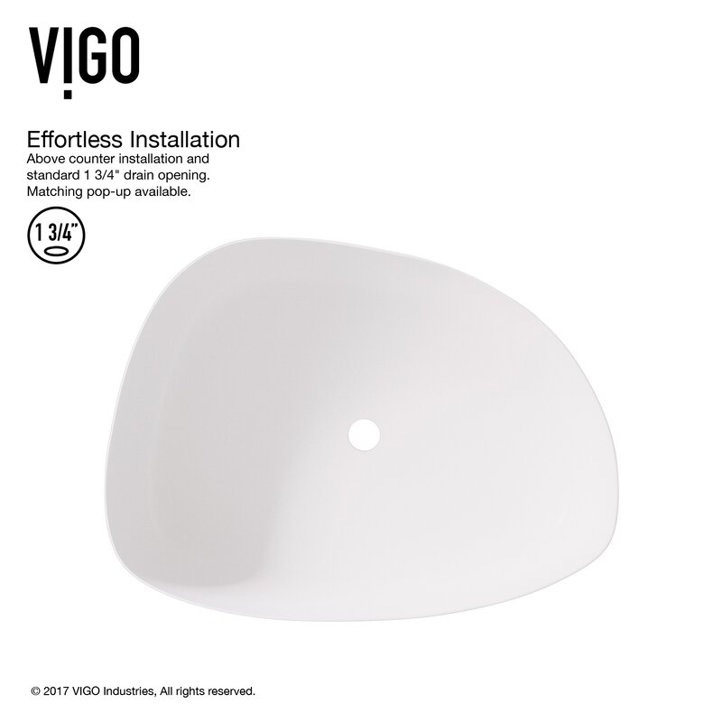 VIGO Matte Stone Specialty Vessel Bathroom Sink & Reviews | Wayfair