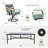 Elmfield 10 - Person Metal Patio Dining Set with Rectangular Table , Cushions Included-1922098613