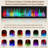 50"Recessed or Wall Mounted Electric Fireplace Heater, 12 Flame Colors, Google & Alexa Compatible, Logs & Crystals, Remote Control-1287477657