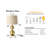 24.8" Gold Tall Table Lamp