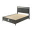 Ensemble de chambre avec grand lit 4 pièces Lito, revêtement gris, tiroirs de pied de lit-118445302-118445301