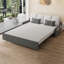 Canapé-lit causeuse gris foncé 100% polyester-1189142205