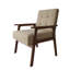 Chaise d'appoint en lin beige-1393147796
