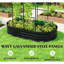 Jardinières spacieuses en métal avec arche multifonctionnelle pour les jardins