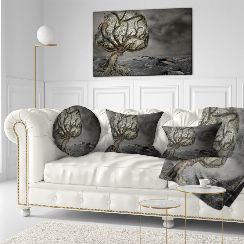 Burden of Life - Coussin imprimé abstrait
