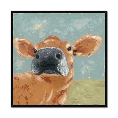 Farm Life-Cow by Jade Reynolds - Painting