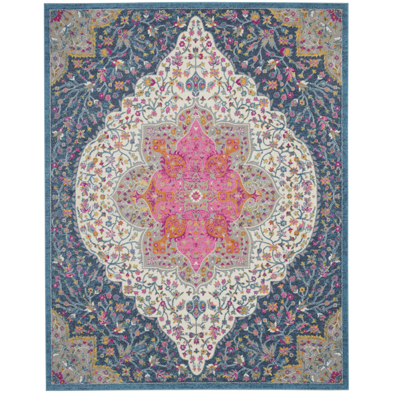 Tapis multicolore, Rectangle 6 pi 7 po x 9 pi 6 po