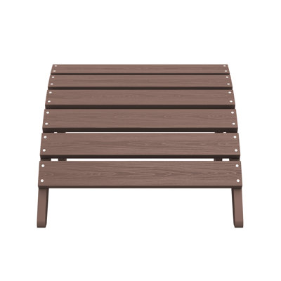 Wolak Classic Outdoor Adirondack Folding Ottoman