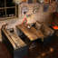 Banc de bar en similicuir