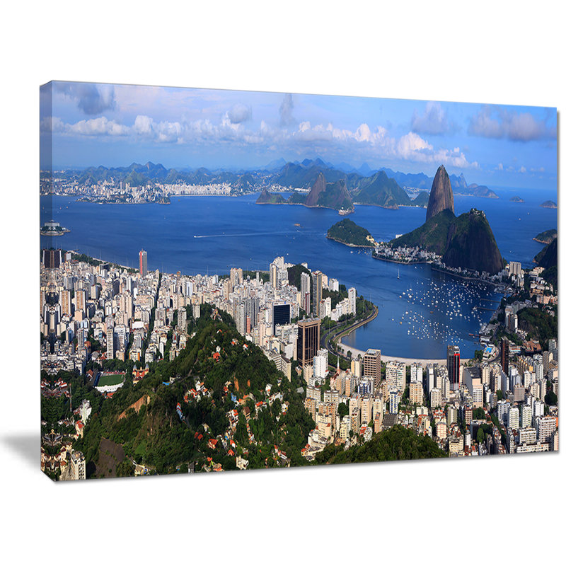 Rio de Janeiro - reproduction de photo sur toile tendue, H 20 po x l 40 po x P 1po