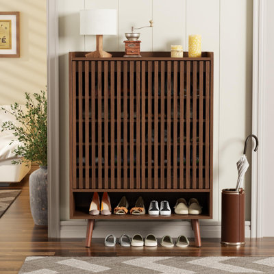6-Tier Entryway Shoe Storage Cabinet With Adjustable Shelves