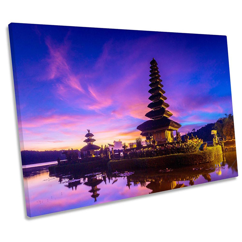 Ulun Danu Temple Bali - Wrapped Canvas Print, 30.5cm H x 45.7cm W