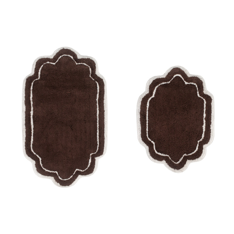 Tapis pour salle de bain Dobrinka, Brun