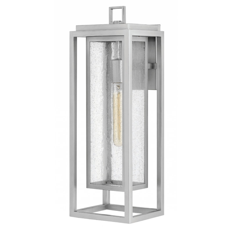 Republic Black 1 - Bulb Outdoor Wall Lantern, 20" H x 7" W x 7" D, Oil Rubbed Bronze