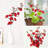 6 Pcs Faux Flowers Long Stem Plum Blossom Home Decoration-609288395