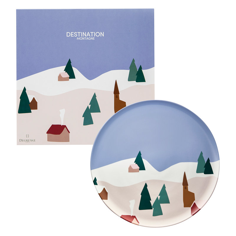 Destination Montagne - Round Shared Plate 32 Cm