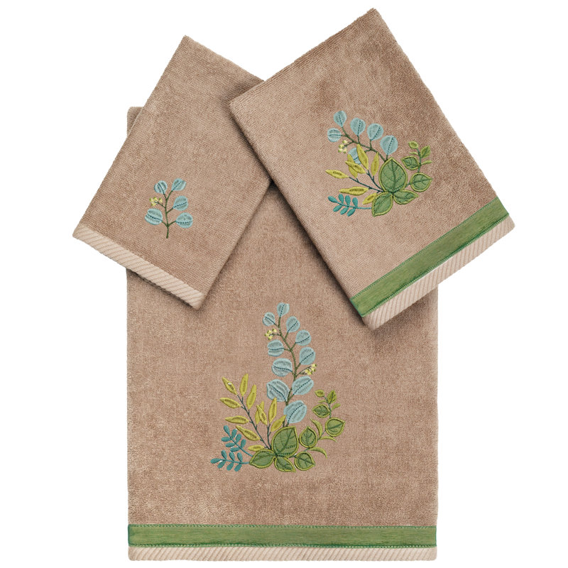  Ensemble de serviettes 3 pièces Botanica, Brun