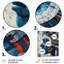 Masque techno tribal africain bleu II - art mural tribal africain-569305446-569305447