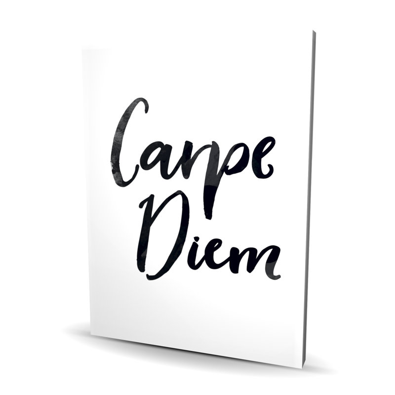 Toile blanche Carpe diem - Élégante décoration intérieure