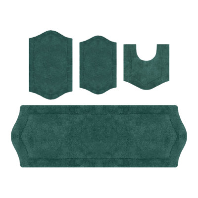 Ensemble de tapis pour salle de bain 4 pièces Morissette
