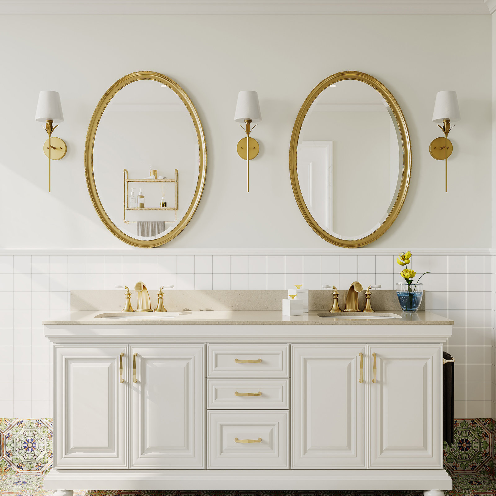Mara Single Light Dimmable Brass Wallchiere, Brass